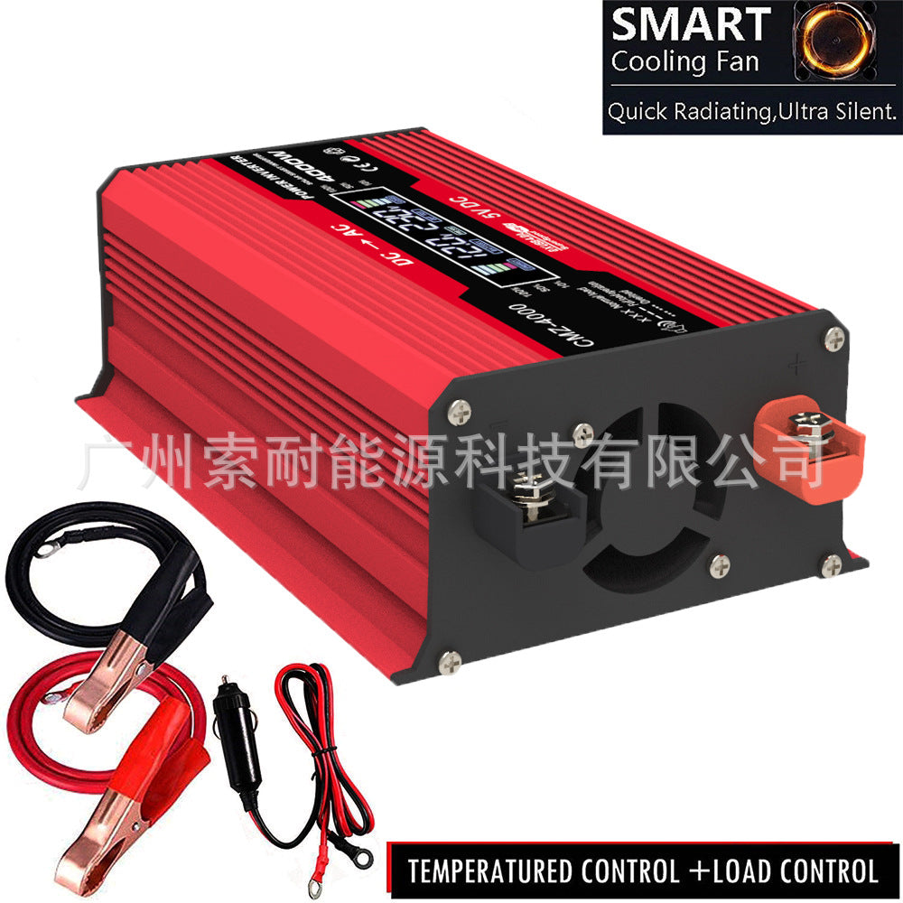 Vehicle Inverter300W 12V Turn110V220V Smart Digital Display Screen car power inverter