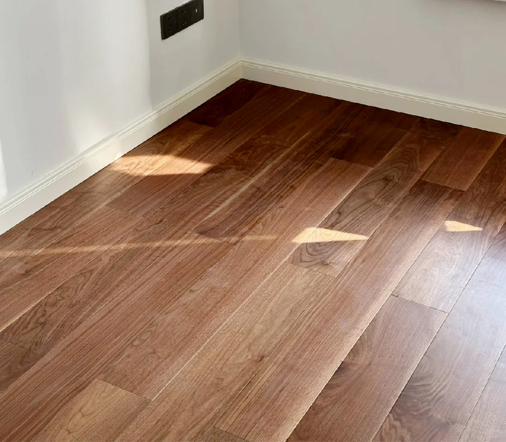 18mm Solid Wood Engineered Black Walnut Flooring Multilayer Core Comfort Custom Design Surface Finish Luxury Interior Exterior