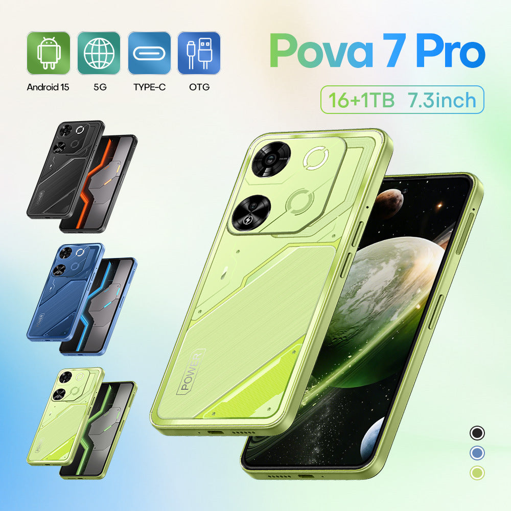 New Hot Pova7 Pro7.3Inch16+1T Android All-in-One Smartphone