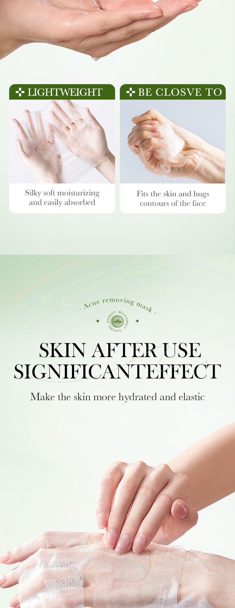 Salicylic Acid Mask SADOER Anti-acne Soothing Skin Rejuvenation Hydrating Anti-acne Mask  Wholesale