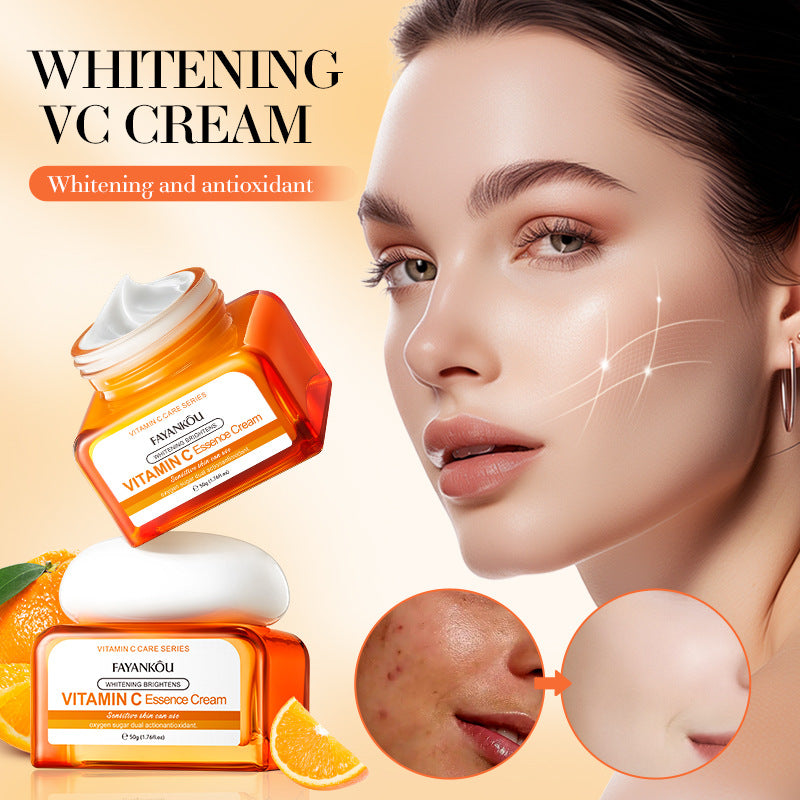 VC Whitening and Moisturizing Face Cream FAYANKOU Brightening and Moisturizing Essence Cream Cross-Border Wholesale