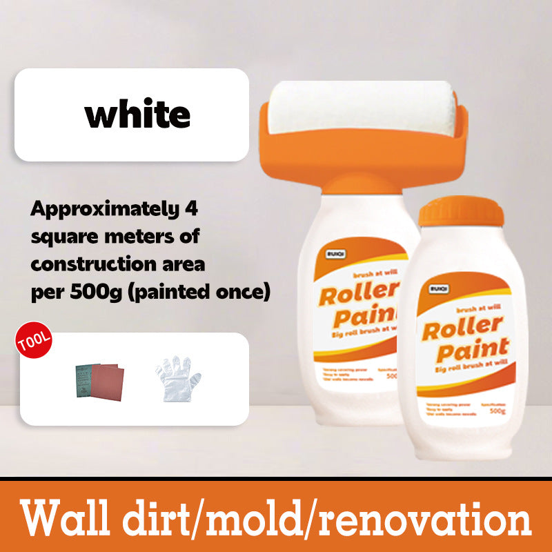 Hot-Selling Indoor Wall Roller Paint Water-Based Odorless Latex Paint with Roller Brush for Wall Renovation and Repair