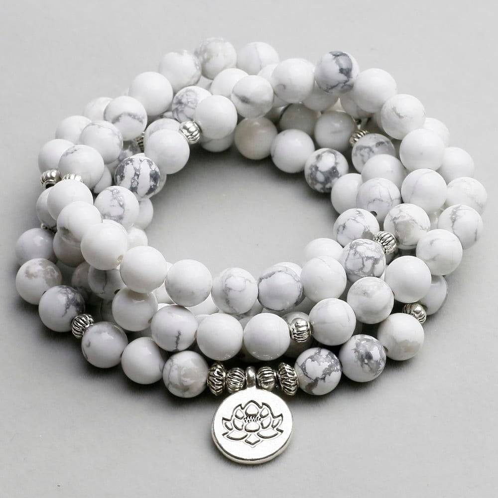 Blue Tiger Eye Stone Bracelet Single Circle Natural Stone Beaded Bracelet Volcanic Stone White Pine Chicken Wing Wood Long Bracelet