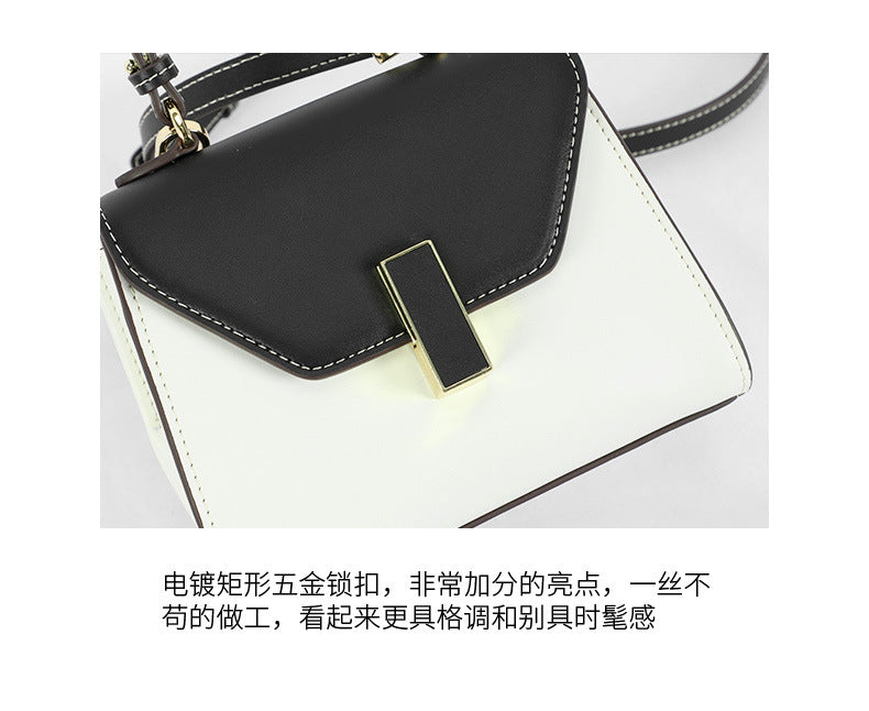 Factory Creative New Women's Bag Fresh Color-Block Handbag Shoulder Bag Elegant Versatile Crossbody Bag