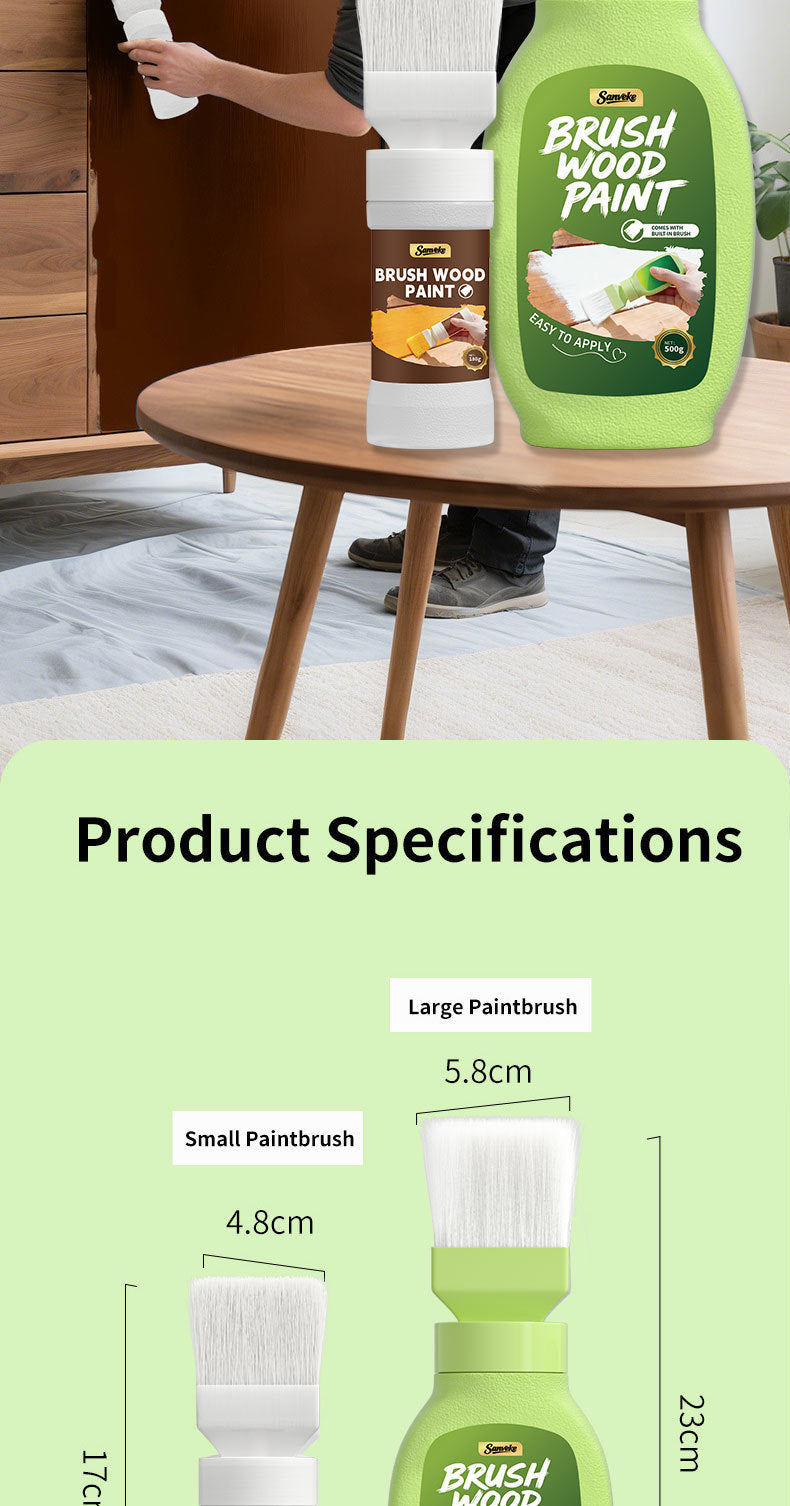 Brush for Wood Furniture Paint, Wood Products Color Change, Renovation Paint Brush, Wood Paint, Water-based Paint, Coating