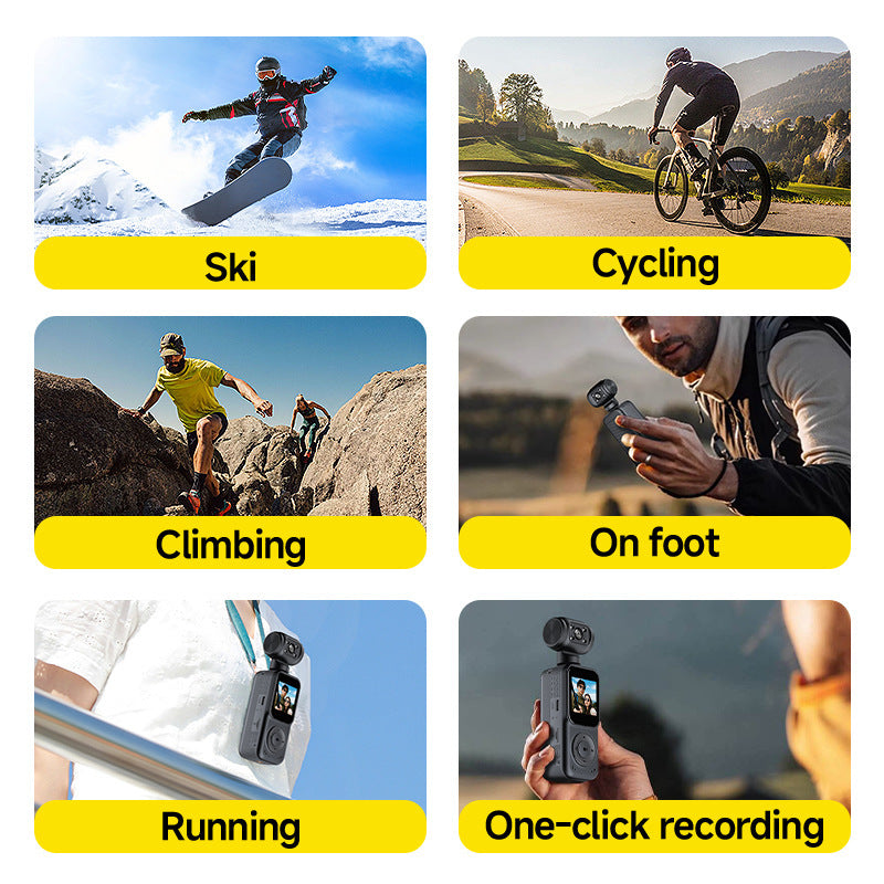 Q54K HD Handheld Sports Outdoor Camera vlog Cycling Pocket Camera Anti-Shake Recorder