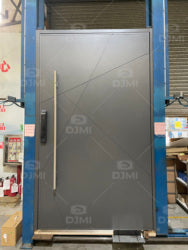 China Top Manufacturer Custom High Quality Main Steel Pivot External Security Doors for House Metal Front Entry Exterior Door