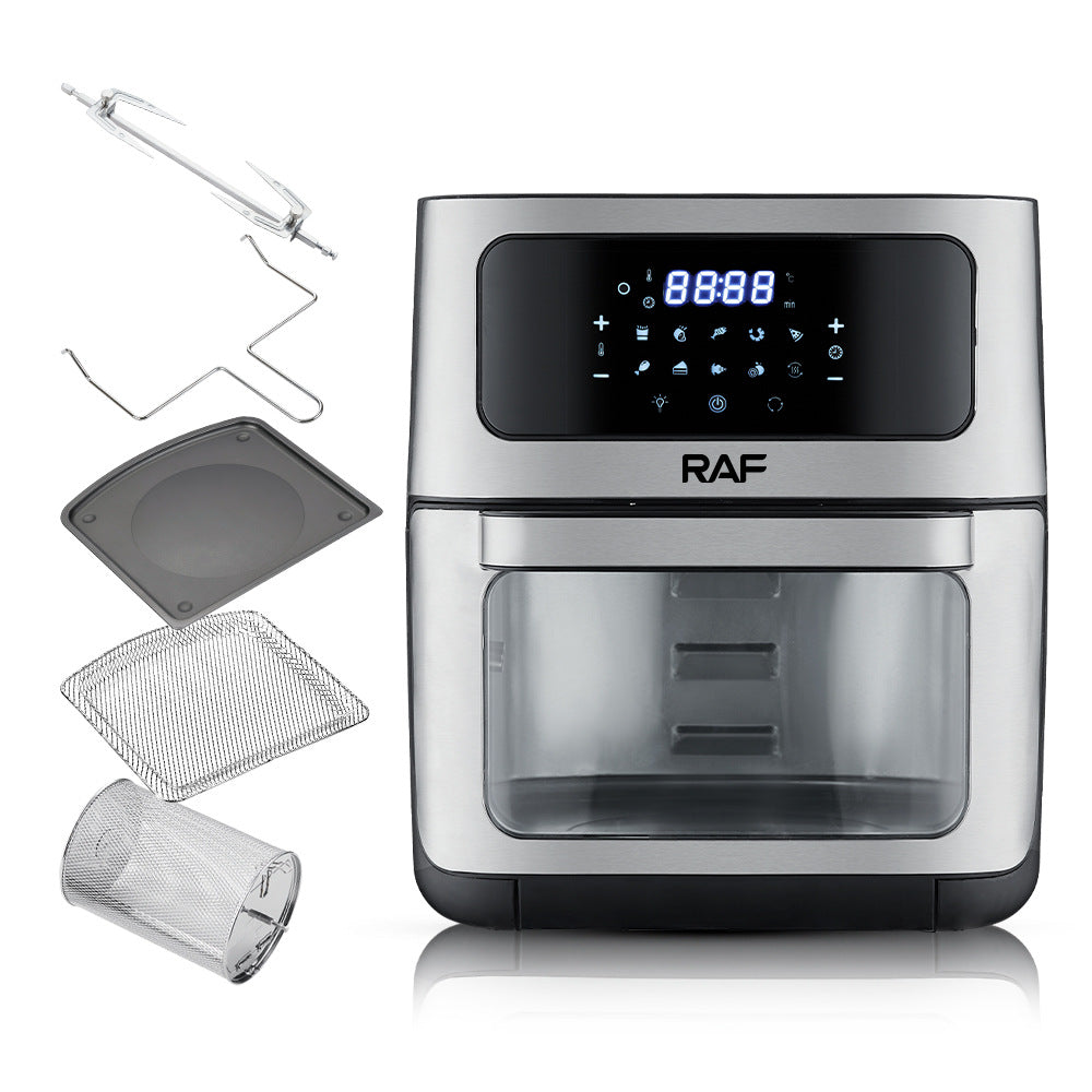 RAF European Standard Air Fryer14L Large-capacity multifunctional home electric fryer with visible smart touchscreen, oil-free