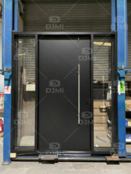 China Top Manufacturer Custom High Quality Main Steel Pivot External Security Doors for House Metal Front Entry Exterior Door