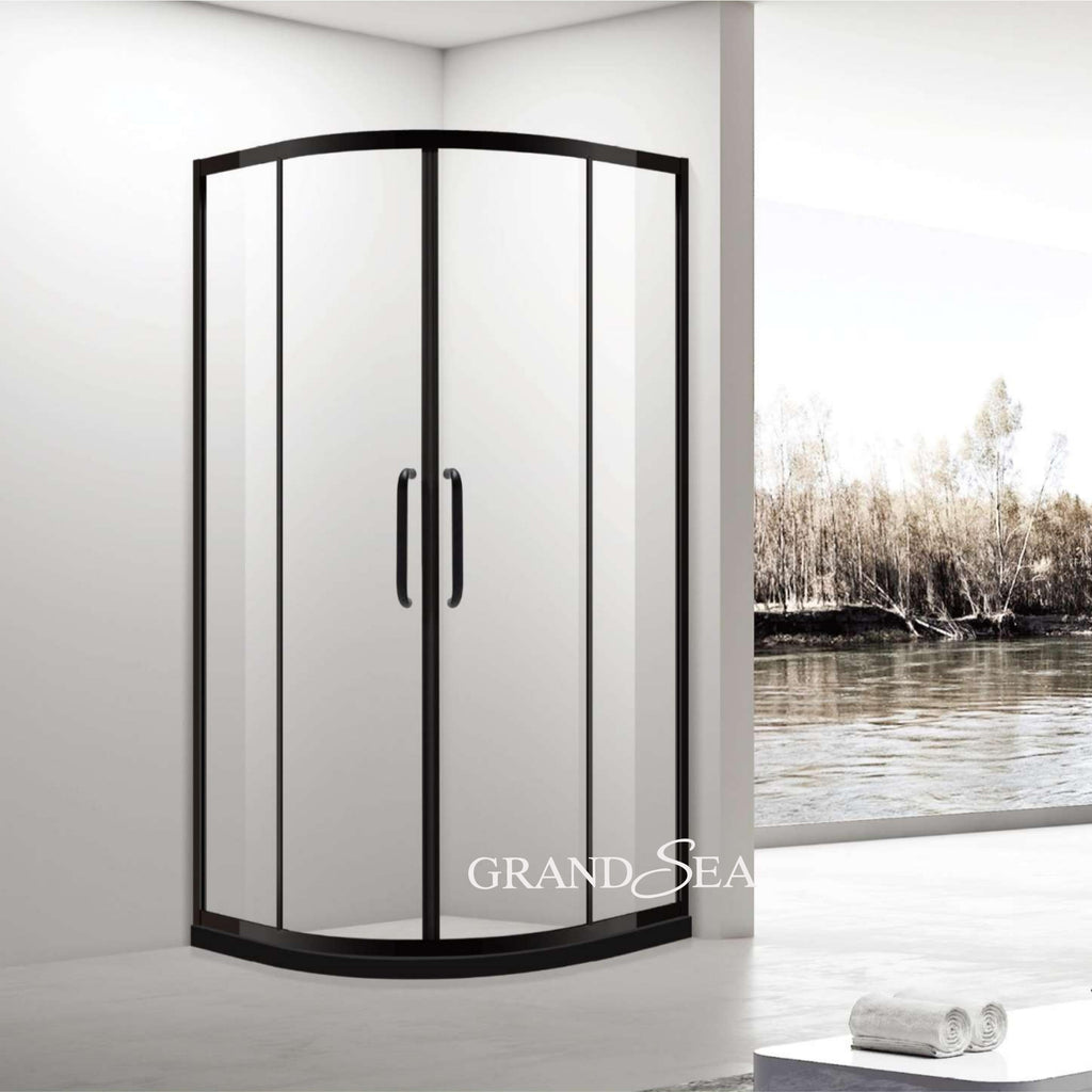 Simple Bathroom Shower Enclosure Tempered Glass Shower Cabin Door Shower Rooms