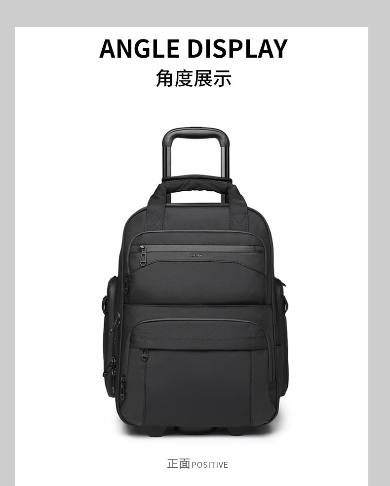 Trolley Travel Bag Business Boarding Bag Large Capacity Waterproof Oxford Cloth Multifunctional Handheld Wheeled Travel Bag