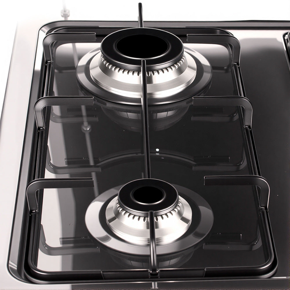 RAF European Standard Full Cover Low Energy Liquefied Gas Tabletop Flameout Protection Glass Rotating Fire Gas Four Burner Panel