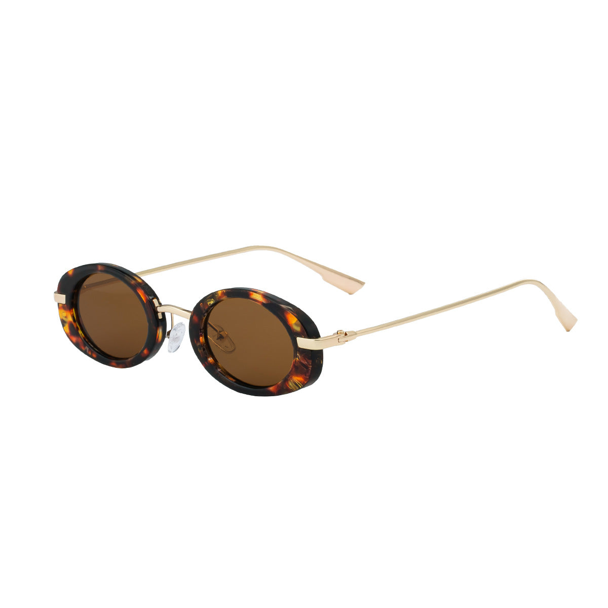 2025New European and American Fashion Oval Small Frame Sunglasses for Women, Trendy Personality Sun Protection Sunglasses Wholesale