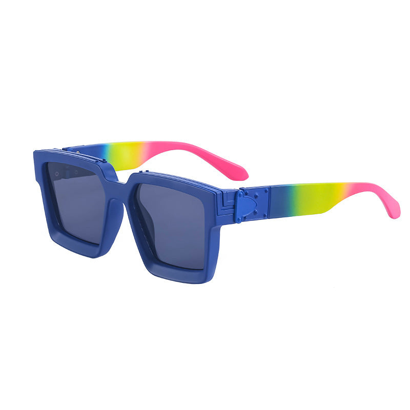 86229Large Frame Sunglasses for Women, European and American Internet Celebrity Style, 0k Fashionable Rich Men's Sunglasses sunglasses