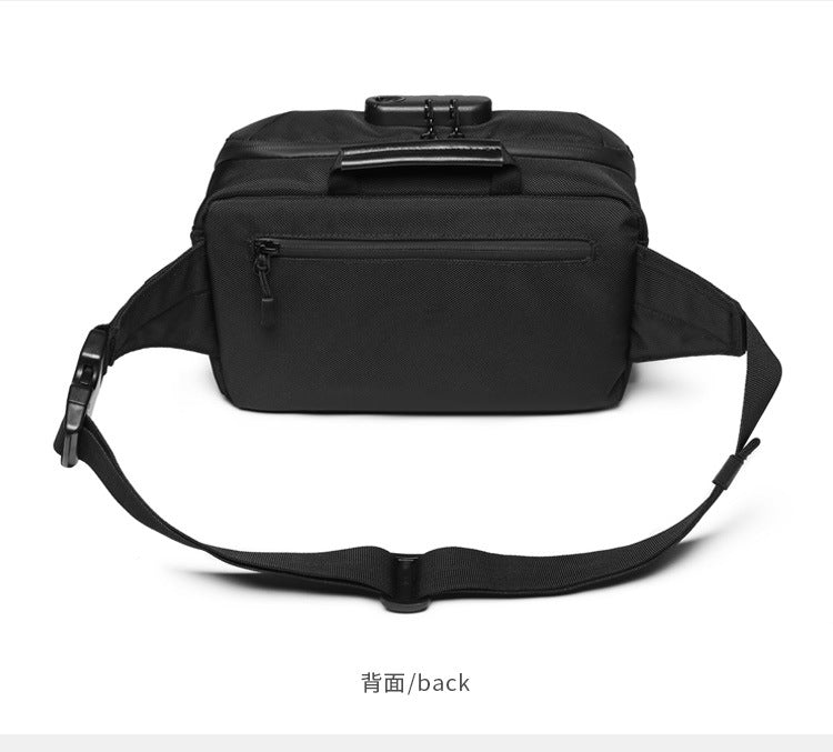 ozuko Multifunctional Waist Bag Men's Anti-Theft Chest Bag Large Capacity Trendy Crossbody Bag Sports Outdoor Shoulder Bag
