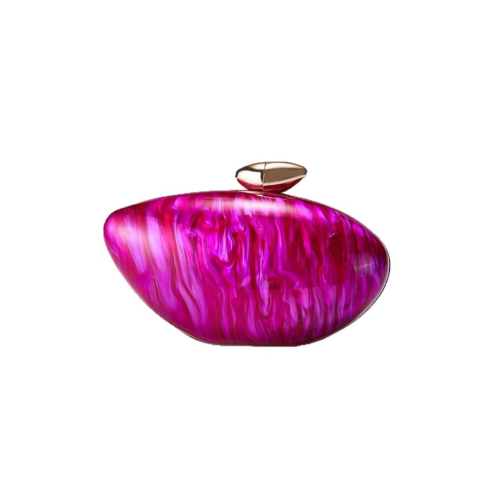 European and American Trend New Style Bag for Women Fashionable Light Luxury Versatile Bullet Head Acrylic Simple Evening Bag Clutch for Women