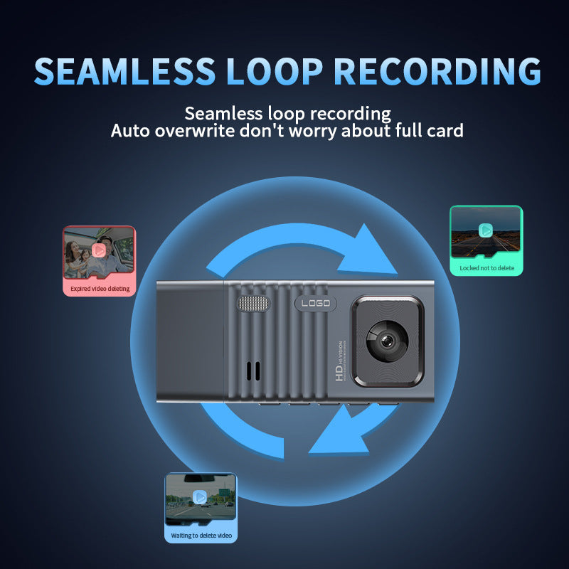 S4Driving Recorder Three-Record3Inch WIFI Vehicle-mounted surveillance night vision HD camera CarDvrCam