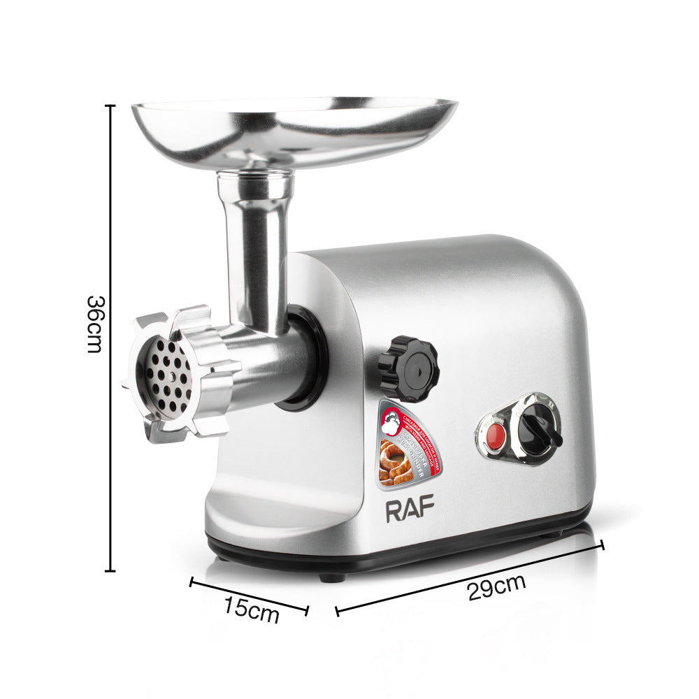 RAF Electric Meat Grinder Desktop Multi-Functional Kitchen Household Sausage Stuffer High-Power Meat Mincer Mixer