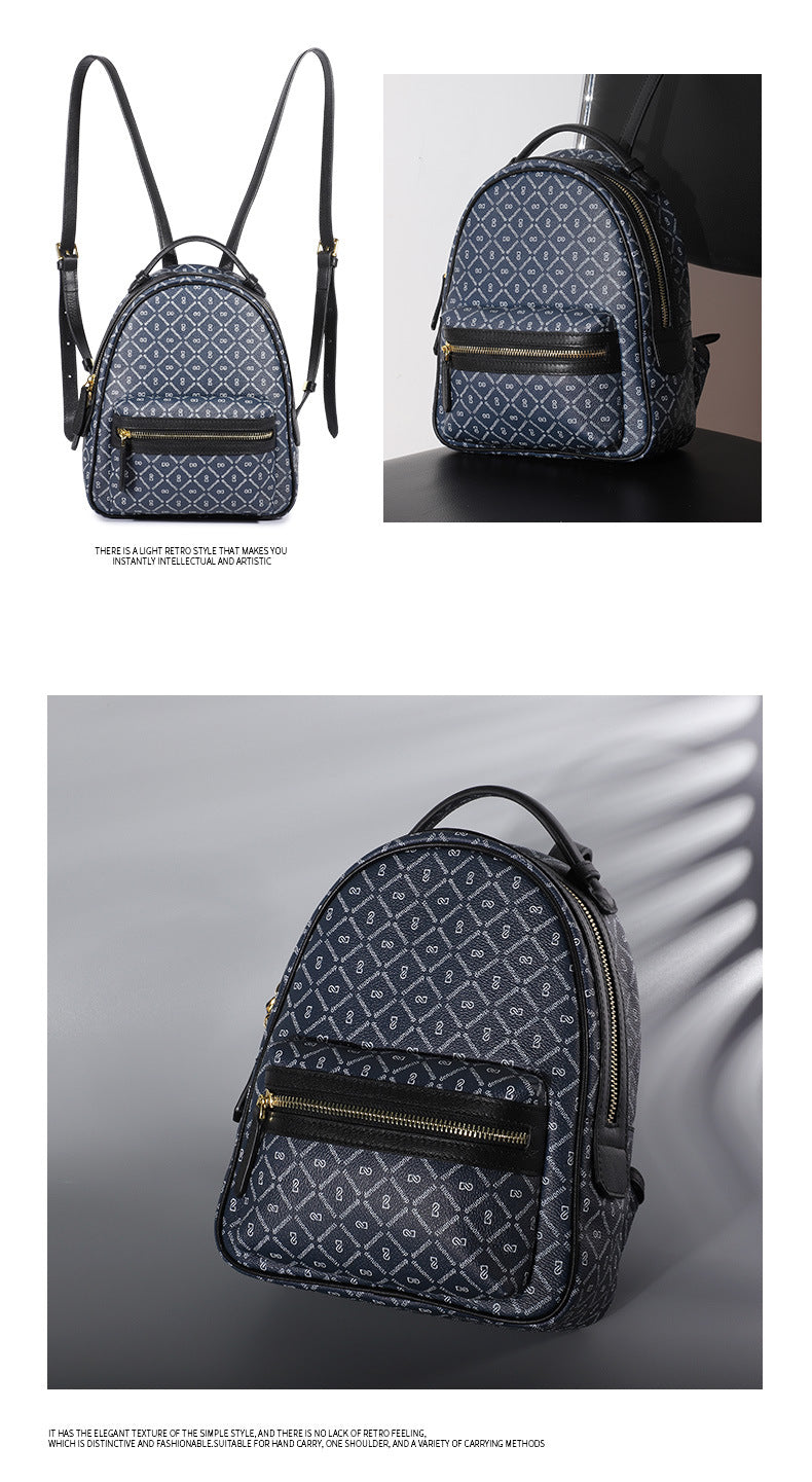 Trendy Fashion Bag for Women New Printed Handbag Retro Personality Stylish Color-Block Simple Shoulder Bag for Women