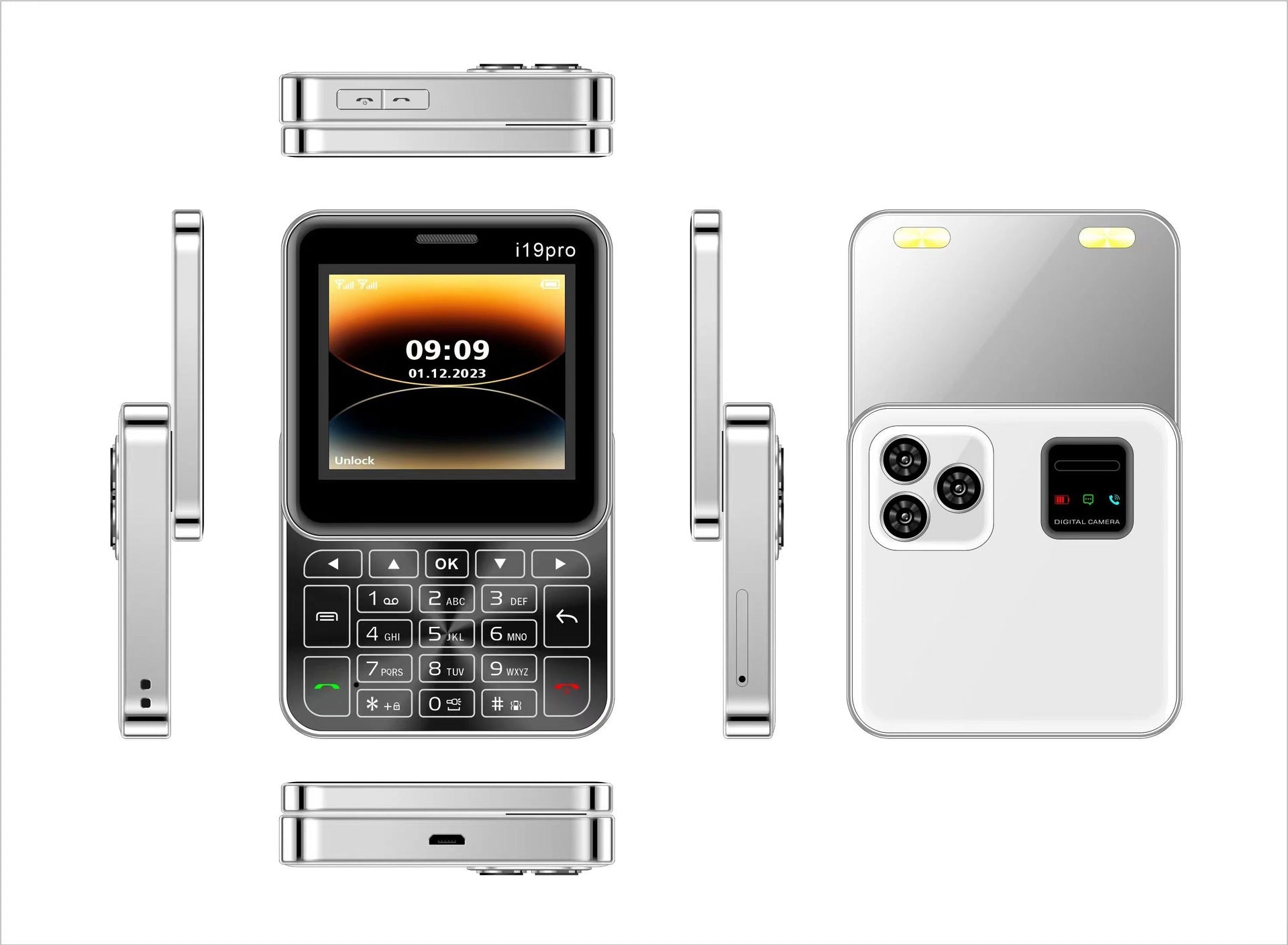 New i19pro Rotating Phone i15pro  i17pro F15mini Children's Student Card