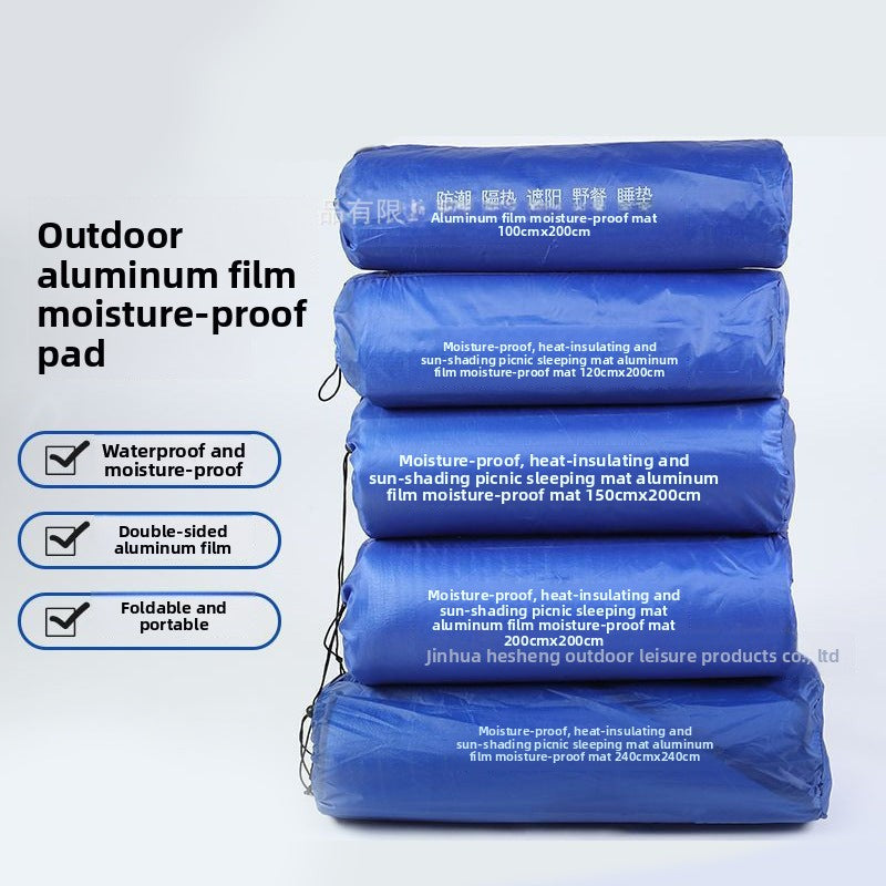 Source Manufacturer Outdoor Moisture-Proof Mat Picnic Mat Wholesale Pearl Cotton Coated Aluminum Film Double-Sided Aluminum Film Mat Camping Mat