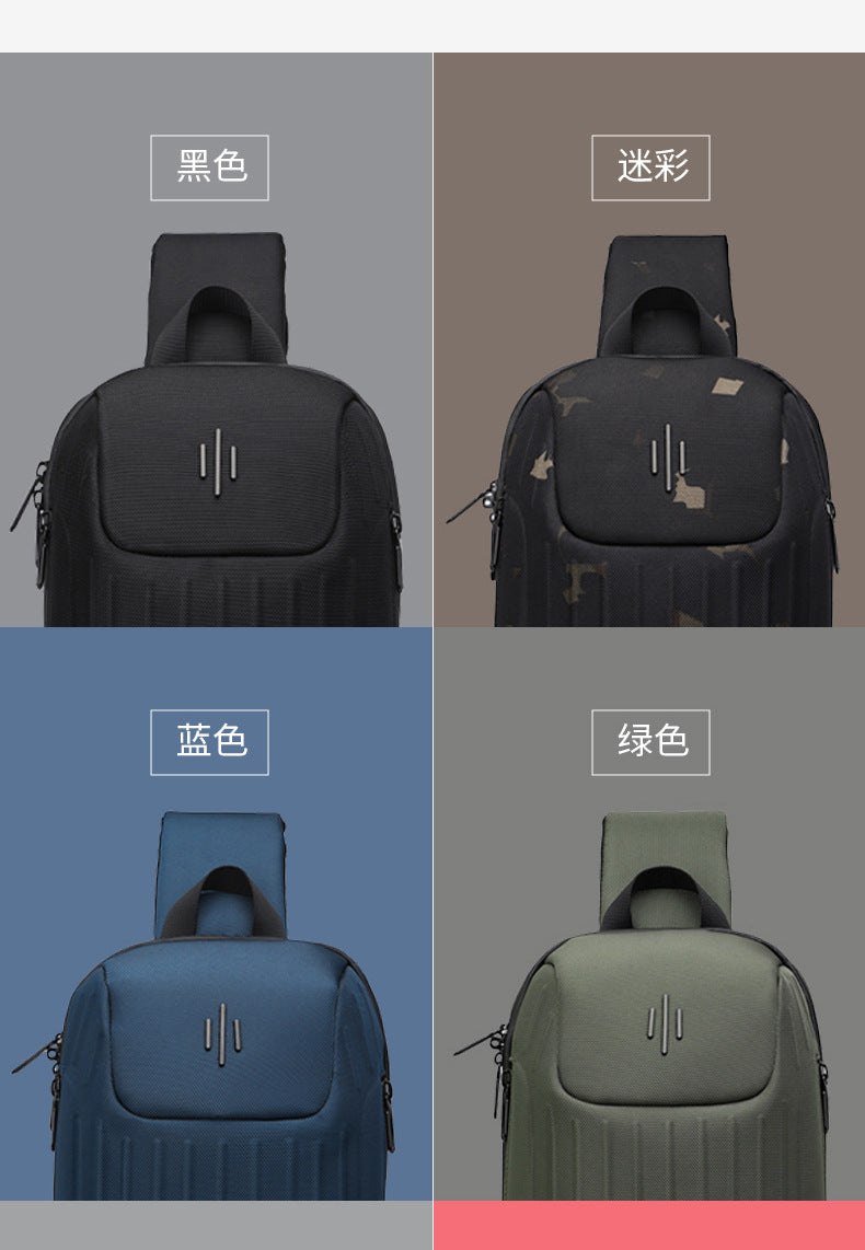ozuko New Men's Chest Bag Casual Versatile Crossbody Bag Waterproof Anti-theft Men's Bag Crossbody Bag High-end Feel