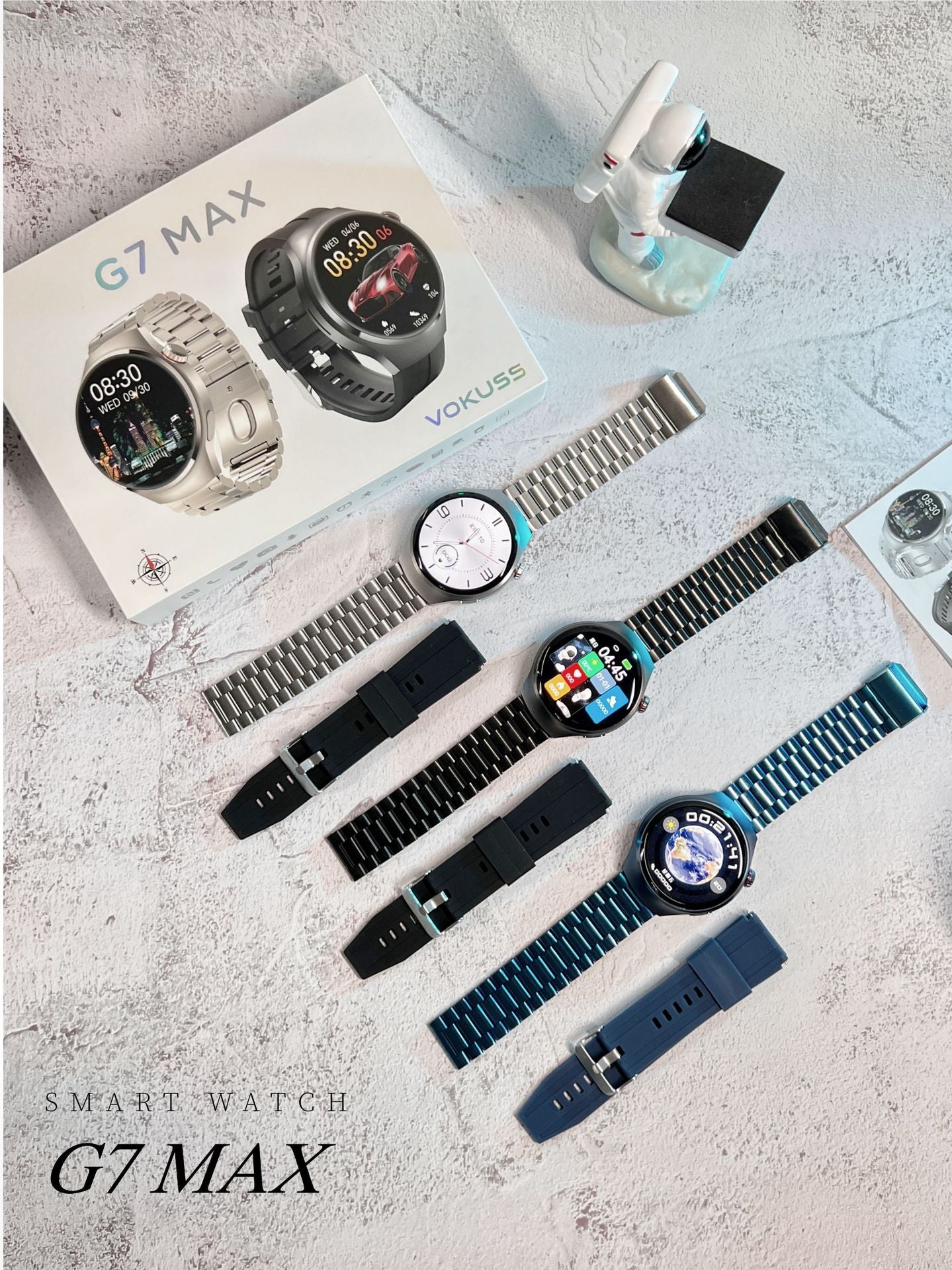 G7 Max Smart Watch1.52inch Bluetooth call, heart rate monitor, step counter, sleep monitoring, message notifications, exercise