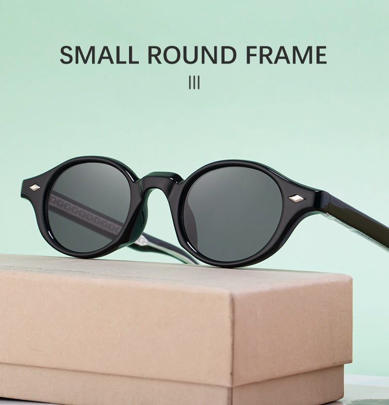 2025New European and American Round Small Frame Sunglasses for Women, Simple and Stylish Sun Protection Sunglasses for Women Wholesale shades