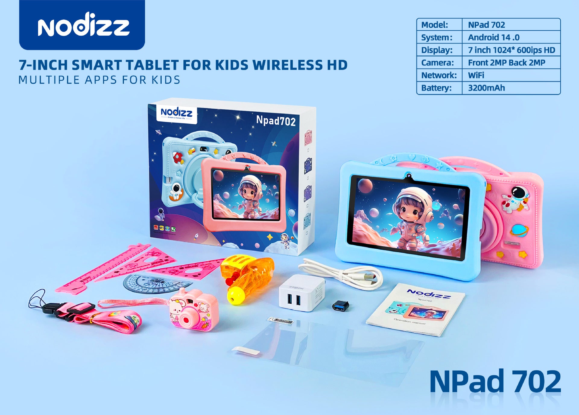 Npad702Children's Tablet Computer WiFi Cellular Network Google Store APP Download Children's Toy Family Bucket