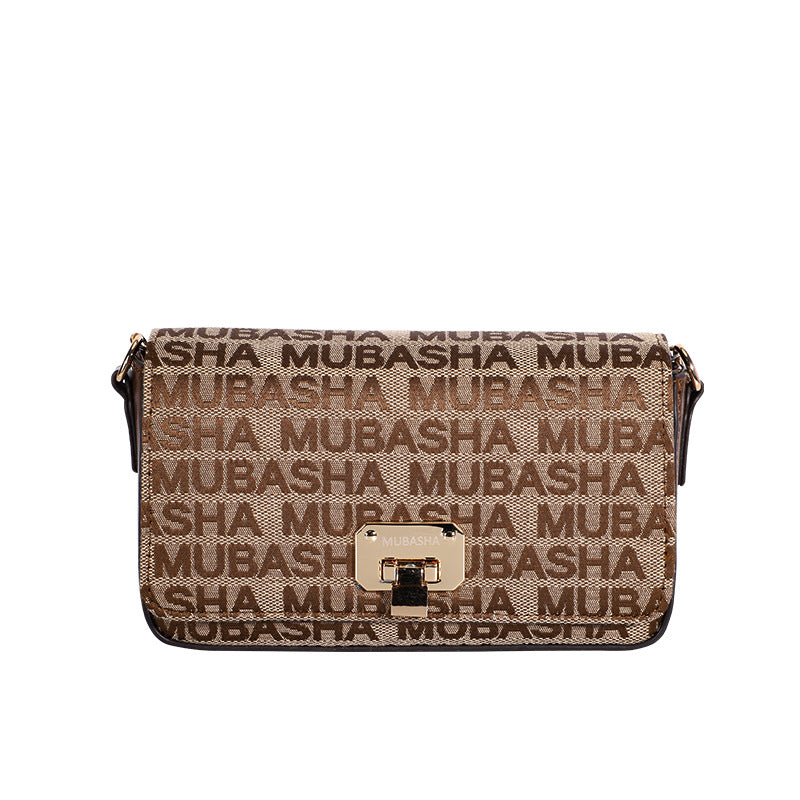 Unique Versatile Design Vintage Chain Small Square Bag for Women Retro Stylish Single Shoulder Bag Personality Simple Crossbody Bag