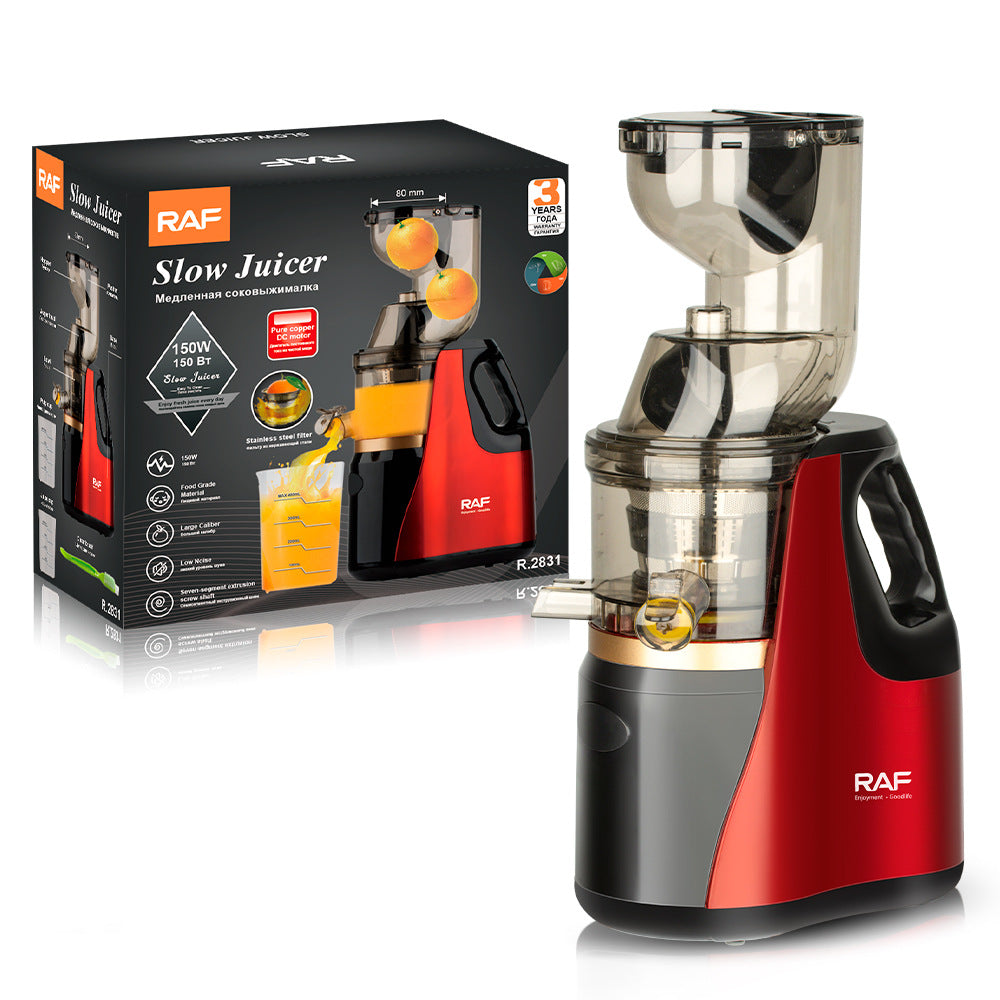 RAF European Standard Fully Automatic Fruit and Vegetable Juice Extractor Multifunctional Juice and Pulp Separator Juicer  Juicer