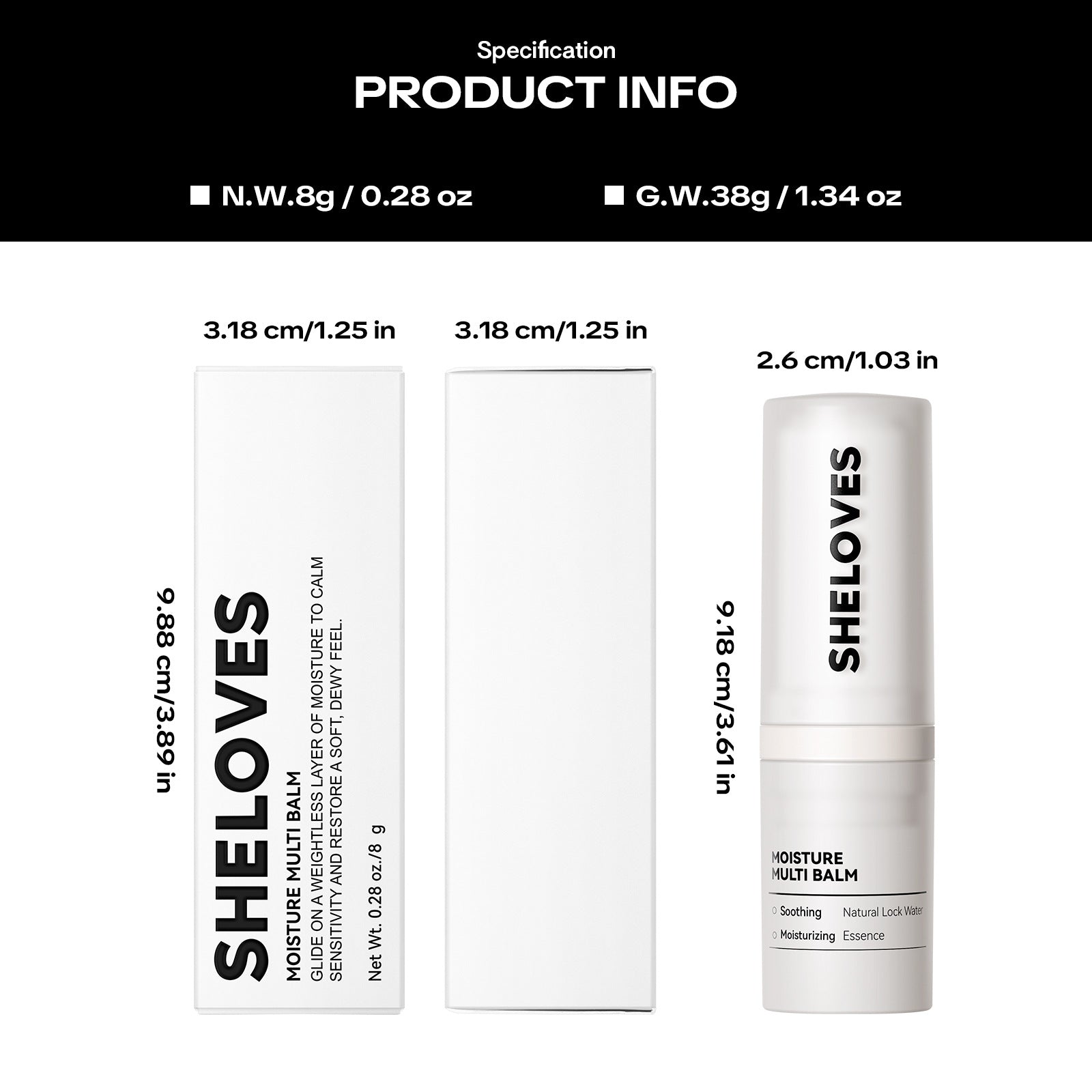 Exclusive Supply sheloves Double-effect Moisturizing Essence Stick Makeup Primer Hydrating Moisturizing Cream Skin Care Cream