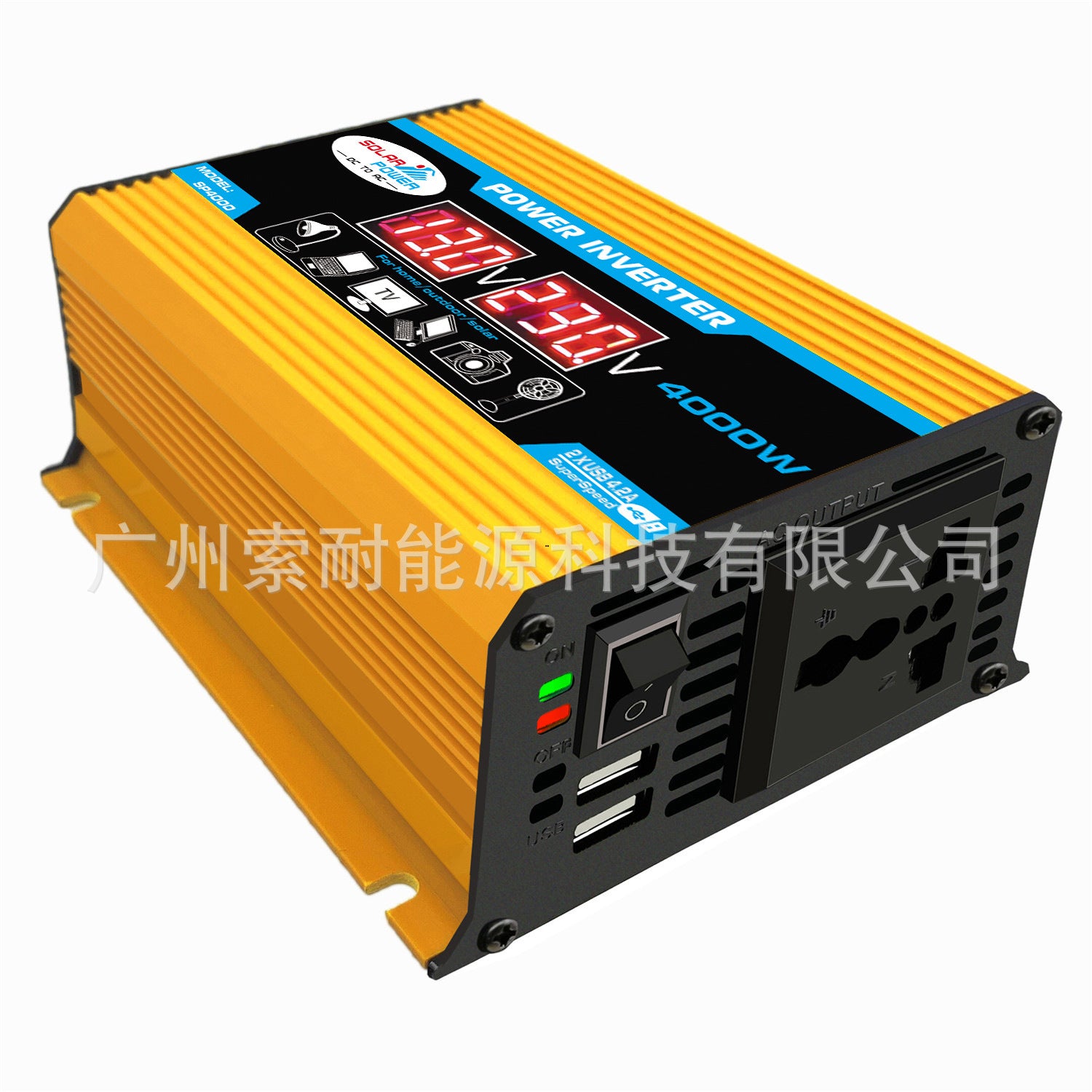 Vehicle Inverter300W 12V Turn110V 220V Dual Voltage Display E-commerce Export inverter