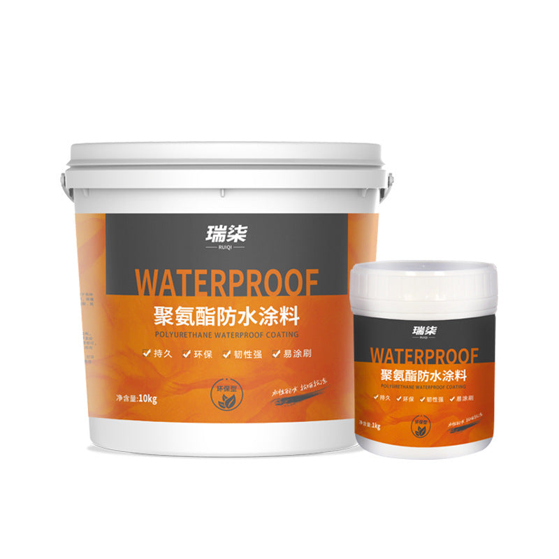 Polyurethane Waterproof Coating for Large Area Asphalt Roofs, Exterior Wall Waterproofing, Leak Repair for Floors and Walls, Waterproofing and Leak Repair Glue