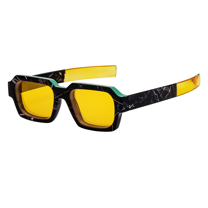 New Fashion Square Frame Sunglasses for Men and Women with a High-End Feel INS European and American style sunglasses outdoor glasses sglasses
