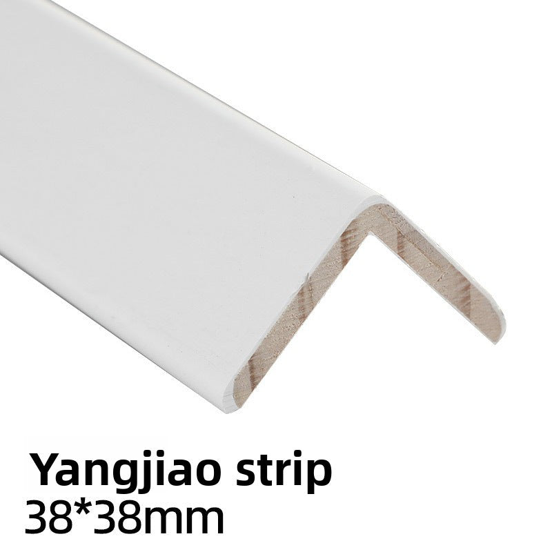 Corner trim for living room, edge protection for wall corners, anti-collision protective strip, decorative trim for doorway, solid wood corner guard strip
