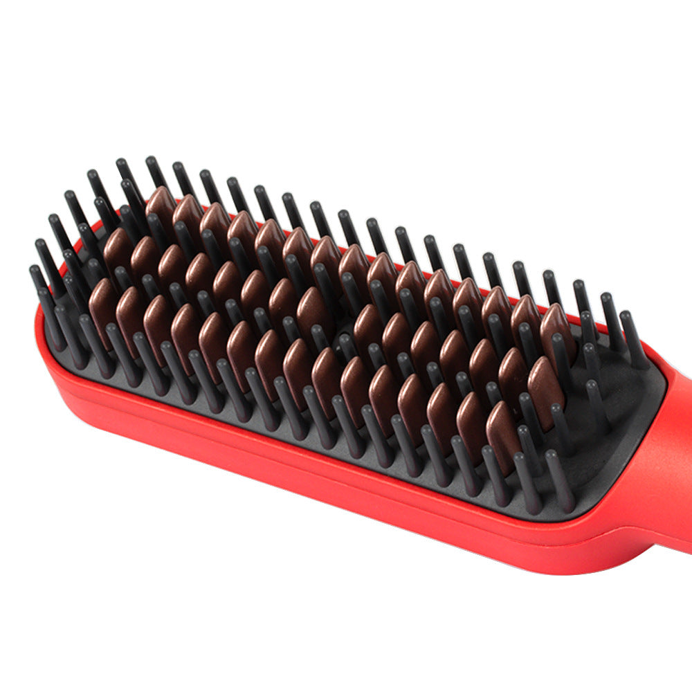 RAF EU Standard Hair Straightening Brush Non-Damaging Hair Straightening and Curling Dual-Use Electric Curling Iron Hair Straightener for Home Use