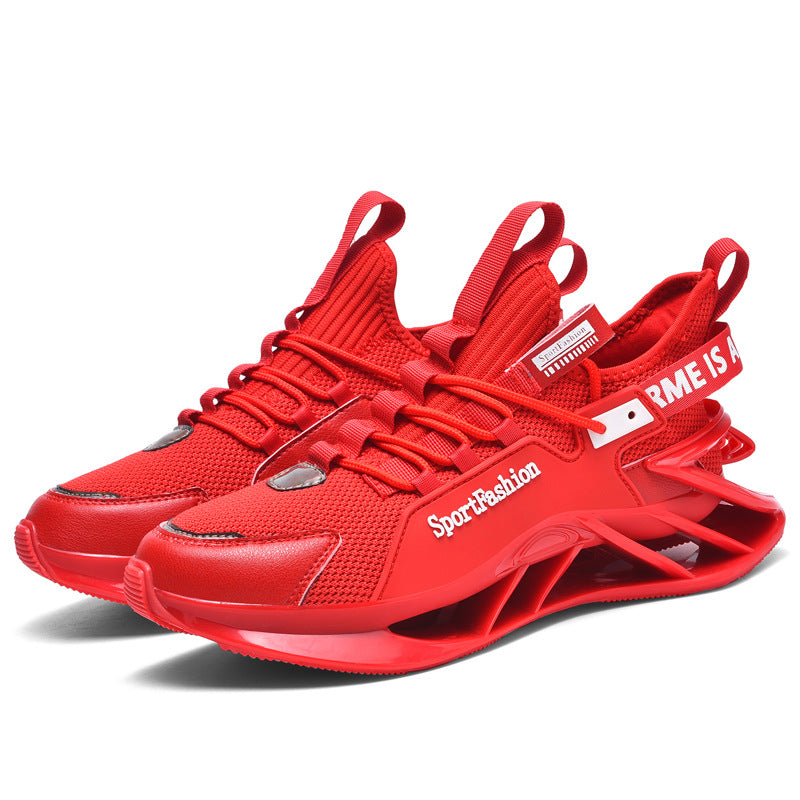 Spring New Large Size Blade Sole Sneakers Casual Versatile Men's Shoes Fashion National Style Patchwork Trendy Shoes