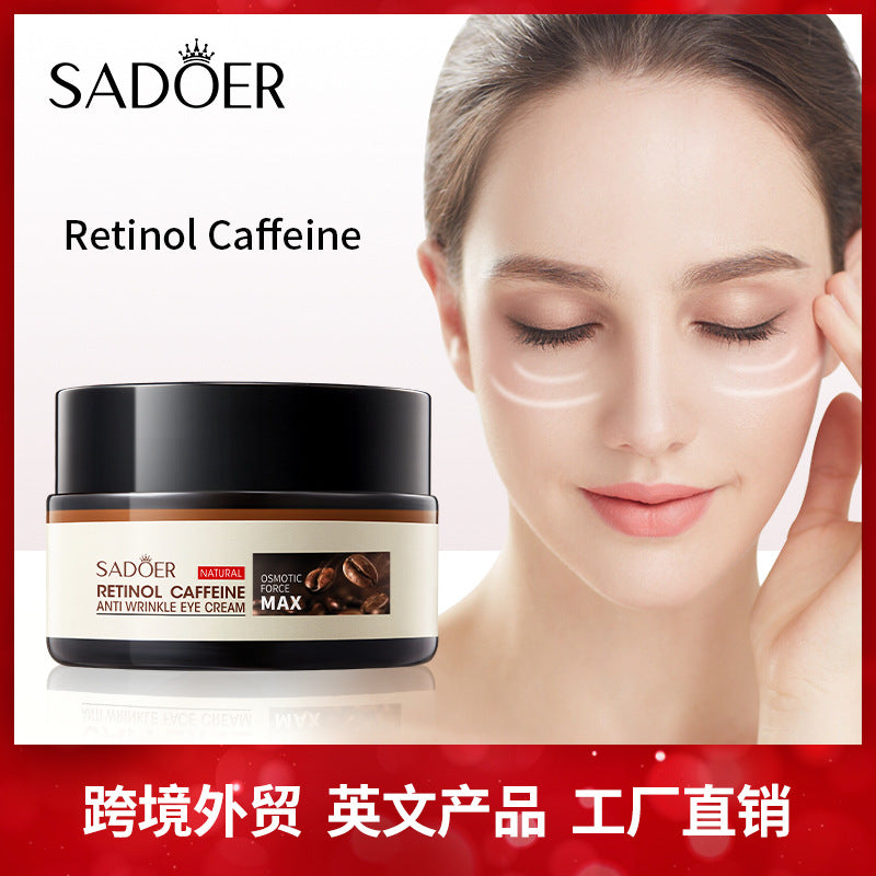 Retinol Caffeine Eye Cream SADOER Improve Dark Circles, Eye Wrinkles, and Eye Bags  Wholesale
