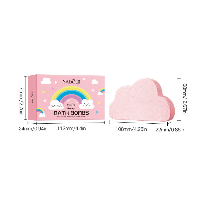 Rainbow Cloud Bath Salt Ball100g Deep Cleansing Body Bath Salts Export Manufacturer Wholesale