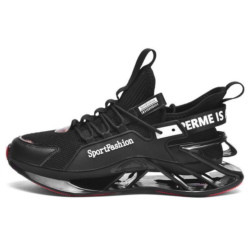Spring New Large Size Blade Sole Sneakers Casual Versatile Men's Shoes Fashion National Style Patchwork Trendy Shoes