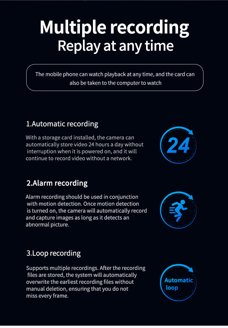 wifi Shake Head Camera Indoor Intelligent Monitoring Alarm Night Vision HD Home Remote Camera Infrared