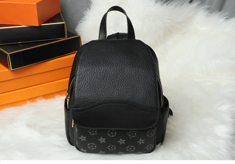 Backpack Top Layer Cowhide mini Fashionable Simple Large Capacity Crossbody Bag Casual Versatile Travel Small Backpack for Women