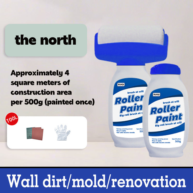 Custom Label Large Roller Latex Paint Wall Stain Covering Repair Water-Based Odorless Paint Home Interior Wall Self-Painting