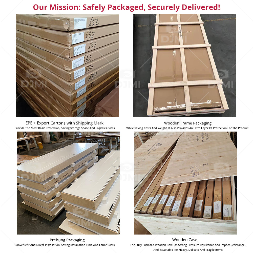 Guangdong Daji Custom High Quality Bedroom Door Internal Room Door Design Modern Interior Wooden Door