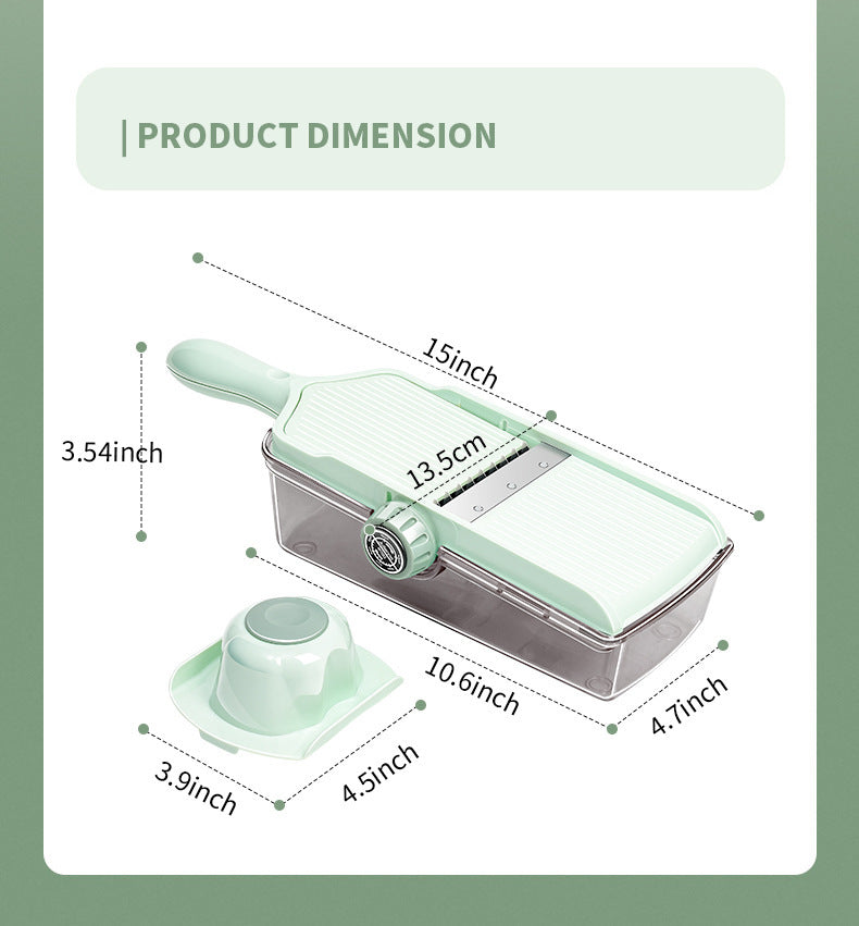 Home Kitchen Shredding and Slicing Machine Lemon Dicing and Slicing Vegetable Cutter Potato Grater Multi-Functional Vegetable Slicer