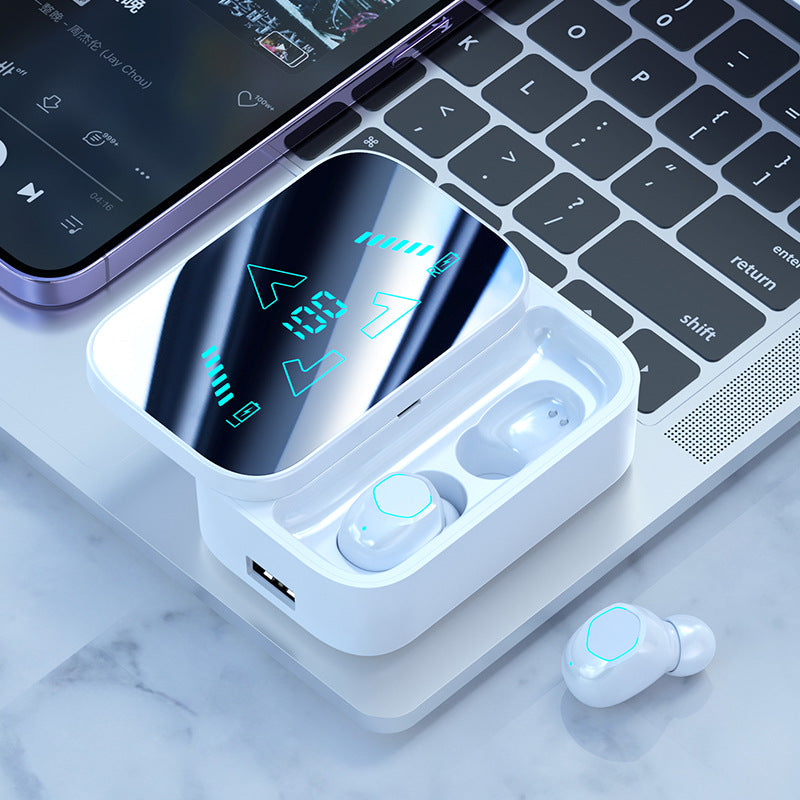M48Digital Display Bluetooth Earbuds Ultra-Long Battery Life In-Ear Comfortable for Long Wear Private Model Wireless Bluetooth Earbuds Factory Wholesale