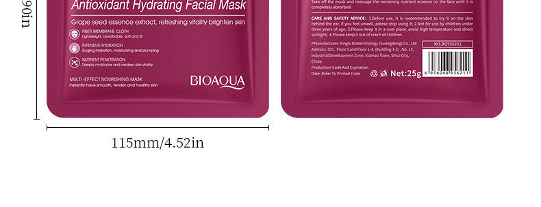 Mask BIOAOUA White Truffle Moisturizing Caviar Nourishing Resurrection Grass Hydrating  Wholesale