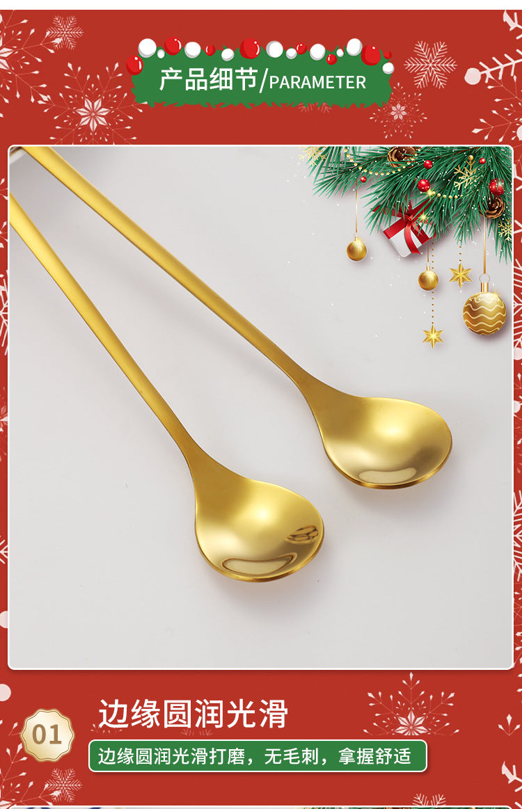 Pendant Jewelry Small Spoon DIY Coffee Children's Dessert Stirring Stick Ice Cream Popsicle Christmas Gift Tableware Spoon