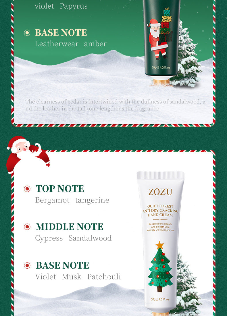 Christmas Hand Cream Set ZOZU Refreshing Moisturizing Hand Cream Gift for  Wholesale